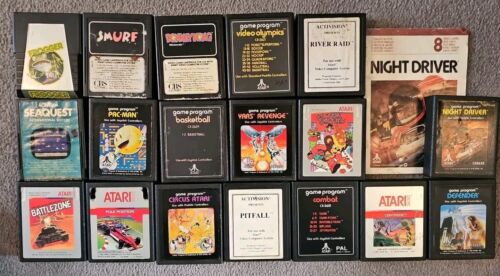 Atari 2600/VCS Games Bundle 18 Spiele Inc Esel Kong, Yars Revenge und mehr!