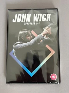 John Wick Chapters 1-4 DVD Brand New & Factory Sealed UK Genuine - Picture 1 of 2