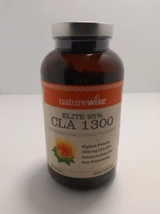 NatureWise CLA 1300 Softgels: 180 Support Muscle Function & Fitness - - Picture 1 of 5