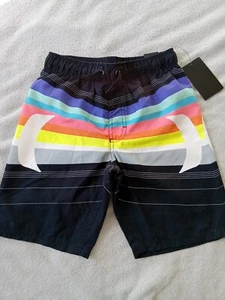 Hurley Boys Youth Swim Trunks Size S 8-10 Years Multicolor Adjustable Waistband - Picture 1 of 7