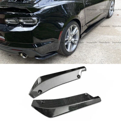 For Chevrolet Camaro Universal Rear Bumper Lip Splitter Diffuser Carbon Fiber Foto 1 de 4