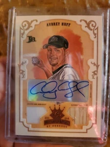 1 2004 (DEVIL RAYS) Diamond Kings DK Combos  #41 Aubrey Huff Bat-Jsy auto!!! - Picture 1 of 3