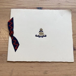 1940s Xmas Card 55th SY Anti-Tank Regt Royal Artillery BAOR - Picture 1 of 3