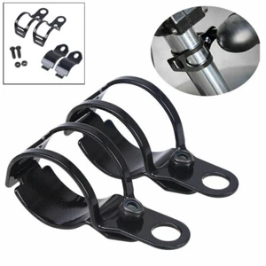 Motorcycle Fork Ear Clamp Turn Signal Light Mount Bracket Holder For Harley - Picture 1 of 12