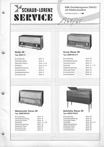 Serviceanleitung Schaltpläne Rundfunk Radio Schaub Lorenz 1964-1965 - Bild 1 von 2