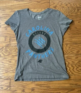 Carolina Panthers Belong Graphic Gray Short Sleeve T-Shirt Women's Sz Medium - Picture 1 of 3