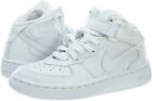 NEW VINTAGE!!! NIKE FORCE 1 MID (PS) WHITE/WHITE KIDS SIZE 2.5Y (308937 112)