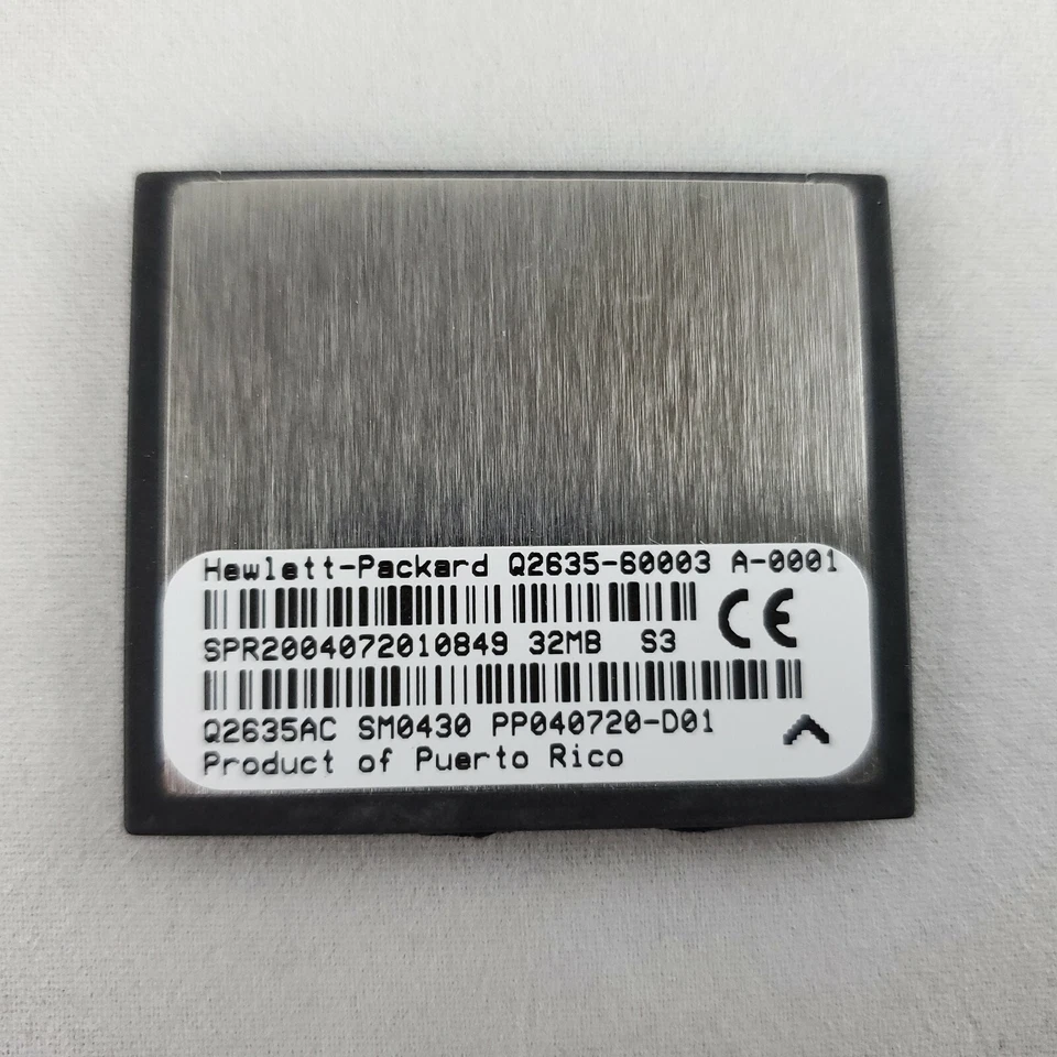 HP Q2635AC / Q2635-60003 Compact Flash 32MB Firmware for LaserJet 4650 9040 9050 - Image 1 of 2