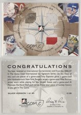 2006 In the Game-Used International Ice Signature Series /20 Tony Esposito HOF