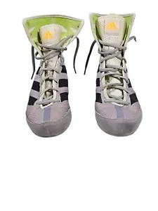 Stivali da boxe Adidas Box Hog 3 grigi neri verdi taglia US 9,5 EU 42,5 UK 8,5 scarpe - Foto 1 di 8