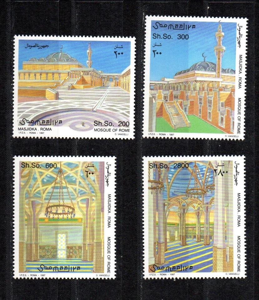 SOMALIA 1997 - SERIE - SET - MOSCHEA DI ROMA - ROME MOSQUE-  MNH ** Foto 1 de 1