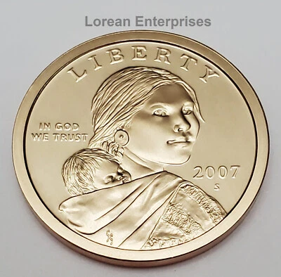 2007 S Sacagawea Dollar ✼PROOF✼ BU - Image 1 of 2