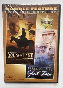 Young Land w/ Dennis Hopper & Ghost Train DVD Movie DBL Feature Western NEW - Picture 1 of 2