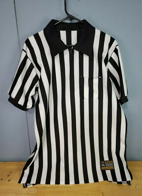 Polo Árbitro Deportivo McDavid Interawear XL Rayas Blancas y Negras Hecho en EE. UU. Foto 1 de 3