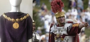 Römisches Goldmedaillon verliehen an einen Konsul Prokonsul Tribun Magistrat perfekt - Bild 1 von 12