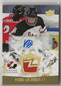 2015-16 Upper Deck Team Canada Juniors Patch Auto #140 Pierre-Luc Dubois 010/199 - Picture 1 of 1