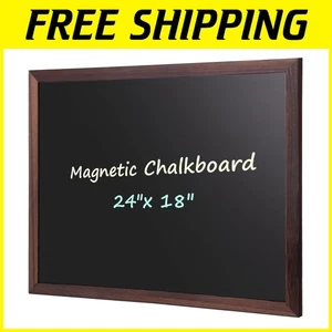 Magnetic Blackboard with Wooden Frame - Picture 1 of 10