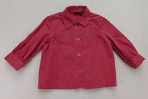 Giacca donna Relativity taglia L rosa rossa manica 3/4 tela leggera - Foto 1 di 13