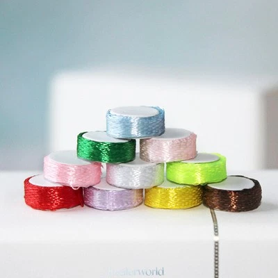 Lote de 5 accesorios miniaturas kit sastre casa muñecas escala 1:12 cinta hecha a mano Foto 1 de 4