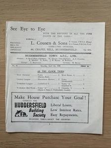 1935/36 Huddersfield Town v Stoke City RESERVES - Picture 1 of 9