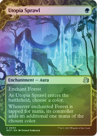 1 x Utopia Sprawl - Foil - Wilds of Eldraine: Enchanting Tales - LP - MTG - Image 1 of 1