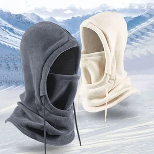 Polar Fleece Balaclava Windproof Ski Mask Caps Men Bonnets  Women Man - Picture 1 of 17