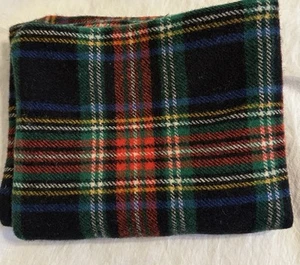 Wool Scottish Tartan Pattern Blue Red Green Yellow Decorative Cushion Cover Case - Picture 1 of 14
