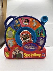 NEU See n say Mattel Vintage 1989 Disney Glöckner von Notre Dame funktionierendes Spielzeug - Bild 1 von 10