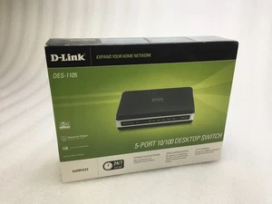 D-Link DES-1105 5-Port 10/100 Mbps Desktop Switch NEW OPEN BOX - Picture 1 of 10