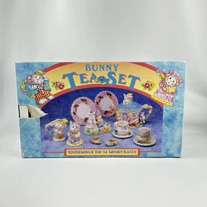 Vintage Mercuries Bunny Tea Set 90s Easter Teapot & Accessories *Missing Saucer* - Bild 1 von 22