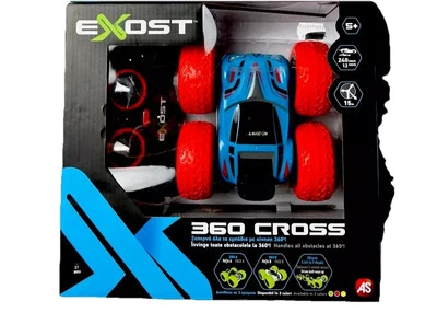 Carro de controle remoto Exost 360 Cross carro de controle remoto azul vermelho rádio FLIPS Silverlit RDY ENVIO - Imagem 1 de 4