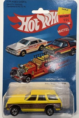 Vintage 1981 Hot Wheels Aries Wagon Yellow with Brown Trim #3258 - Image 1 of 4