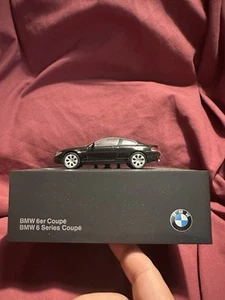 BMW 6 SERIE COUPE NOIR BLACK 1/43 MINICHAMPS DEALER Model Car Die Cast Metal - Picture 1 of 5