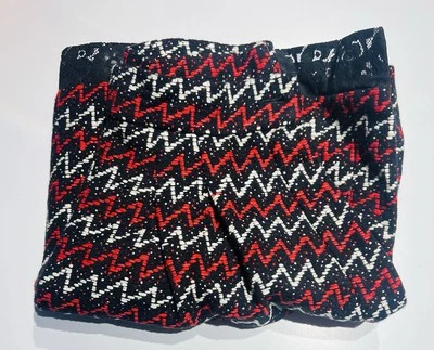 Chanel Paris Red Black Tweed Lace Wrap Skirt - Image 1 of 4