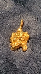 Colgante pepita de oro amarillo de 14k estampado y probado 7,35 gramos precio de chatarra $464,06 - Imagen 1 de 17