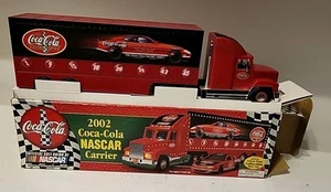 VTG 2002 Coca-Cola NASCAR Racing Semi Carrier W/Race Car Limited Edition New - Picture 1 of 24