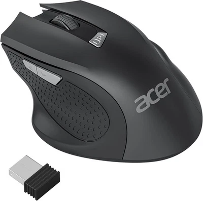 acer Wireless Mouse for Laptop, Computer Cordless with 2.4GHz USB Black  - Image 1 of 4