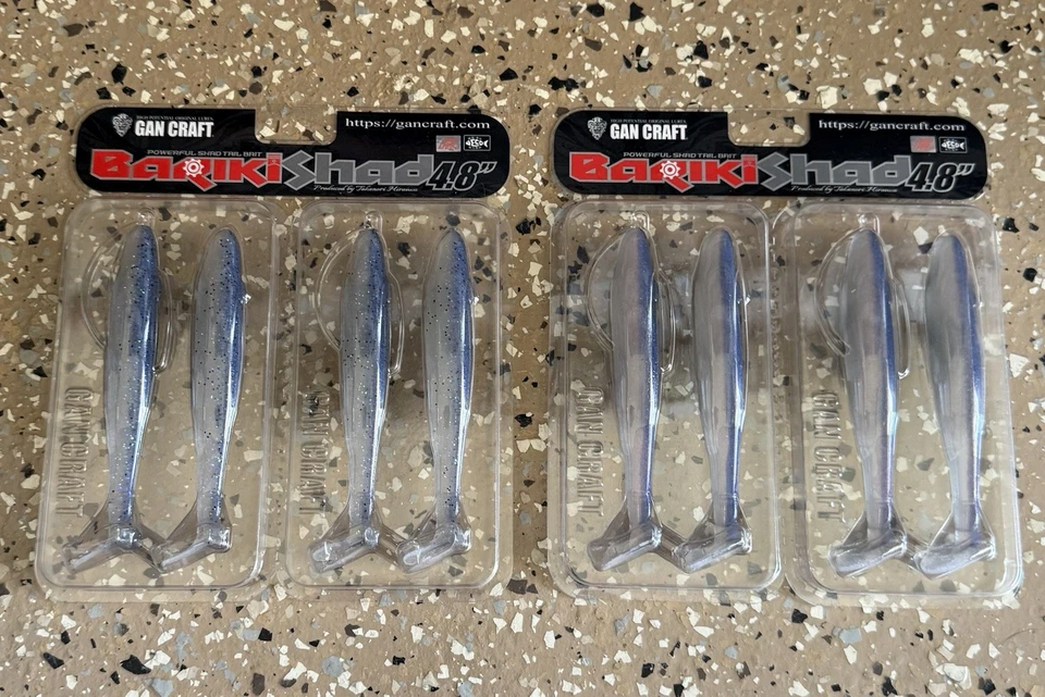 Gan Craft Bariki Shad Soft Lure 4.8 Swimbait - 2 Packs - One Price - Image 1 of 1