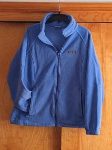 Giacca in pile donna Columbia blu chiaro con zip 2X con tasche - Foto 1 di 6