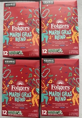 Folgers Mardi Gras Blend K-cups 2x12~ 48 Total K-cups - Image 1 of 4
