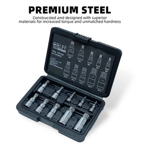 XZN Innenvielzahn Stecknuss Bitsatz 10tlg Vielzahn Satz M4 - M18 Bit Set - Bild 1 von 7