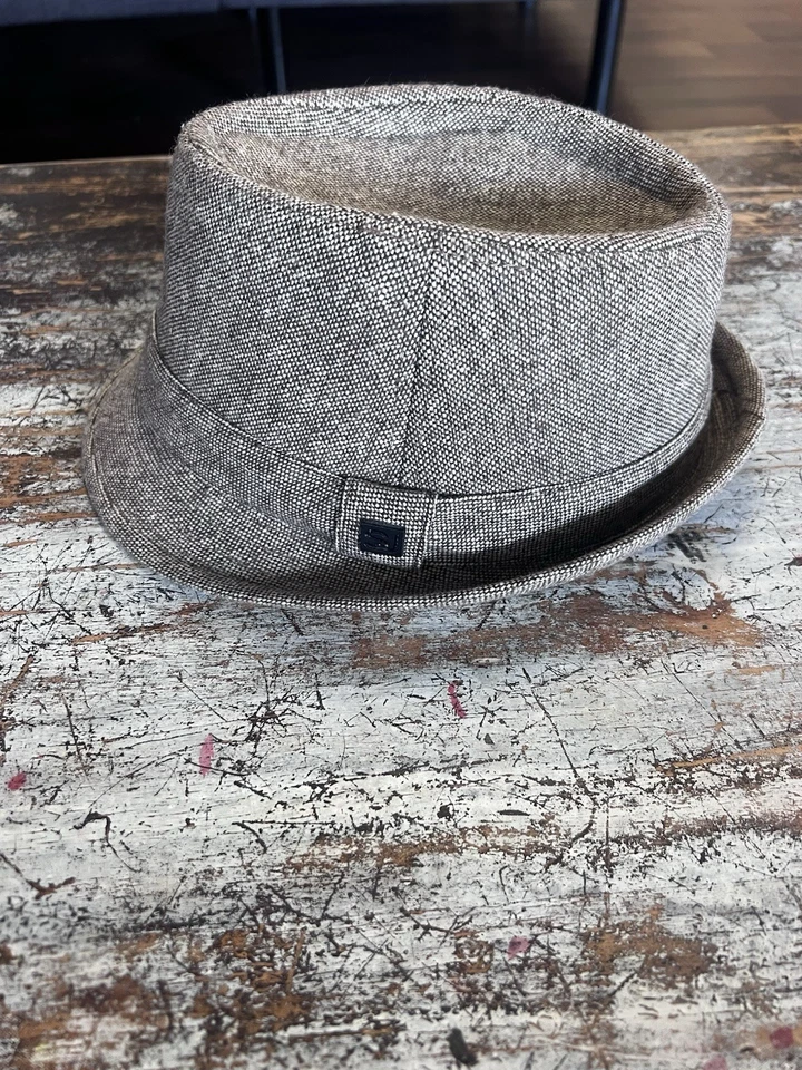 Sombrero Fedora de lana de sarga de papel negro Sean John para hombre M/L Foto 1 de 4