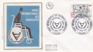 FRANCE 1981 FDC ANNEE INTERNATIONALE DES PERSONNES HANDICAPEES YT 2173 - Imagen 1 de 1