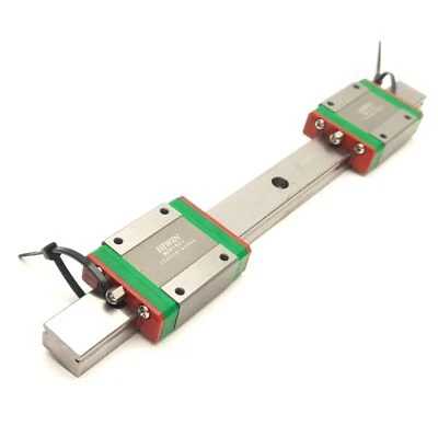 Hiwin MGN15CH Linear Guide Rail W/ Two Carriages, 200mm Rail, 4.61kN Load - Image 1 of 4