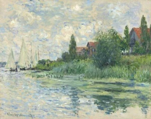 Claude Monet The Banks Of The Seine Canvas Print 16 x 20      #3501 - Picture 1 of 4