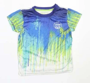 T-shirt base blu poliestere Matalan ragazzo taglia 4 anni collo rotondo - Foto 1 di 12