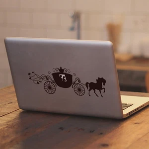 Disney Cinderella Carriage for Macbook Air/Pro Laptop Car Vinyl Decal Sticker - Picture 1 of 5