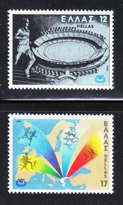 Greece 1981 MNH Mi 1447-1448 Sc 1388-1389 European Athletic Championship ** - Picture 1 of 1