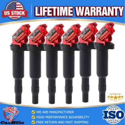 6 bobinas de encendido de alto rendimiento para BMW 325 328 330 335 525 528 530 535i UF592 Foto 1 de 4
