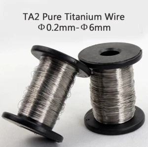 TA2 Pure Titanium Wire Diameter Ø 0.2mm - 6mm Metal Wire Metalworking High TempT - Picture 1 of 8